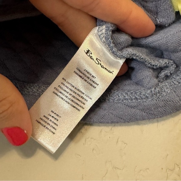 Kid's Ben Sherman Quilted Blue & Yellow Vest - Picture 8 of 9